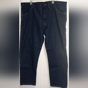 Men's Rustler Blue Jeans Straight Leg Regular 44X30